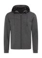 Heren Hoodie Gerecyclede Scuba Stedman ST5840 Anthra Heather